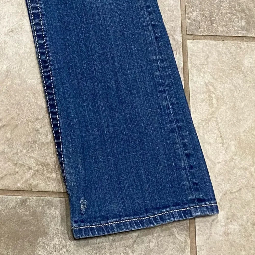Miss Me 28x34 Bootcut Jeans Embellished back pockets Stretch Denim EUC - Picture 6 of 15